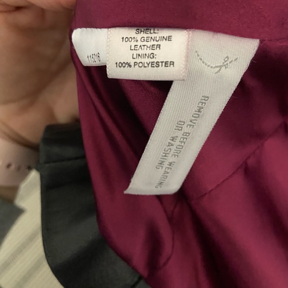 Black leather Ann Taylor petites xs - Picture 5 of 5